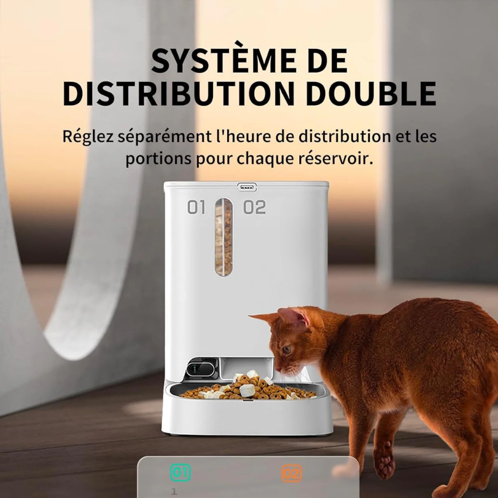 Distributeur de croquettes automatique